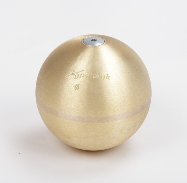 Súťažná mosadzná guľa - hmotnosť 6 kg, priemer110 mm, certifikácia WA PK-6/110-M