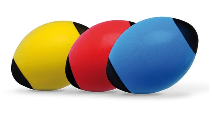 Penová ragbyová lopta – priemer 165 mm, hmotnosť 135 g