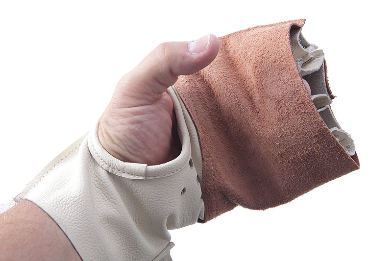 Kladivářské rukavice soutěžní z tvrdé kůže - velikost XL, pravá TCHGR- XL