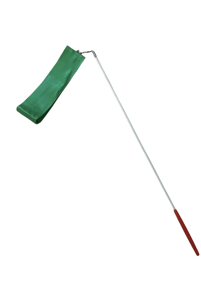 Gymnastická tréningová stuha 4 m - zelená