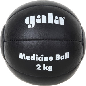 Medicínska lopta kožená 2,0 kg (čierna)