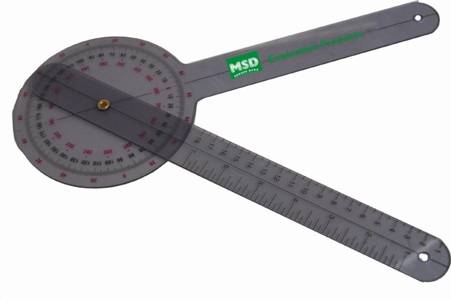 Plastový goniometer - 30 cm - 0-360 stupňov po 1.