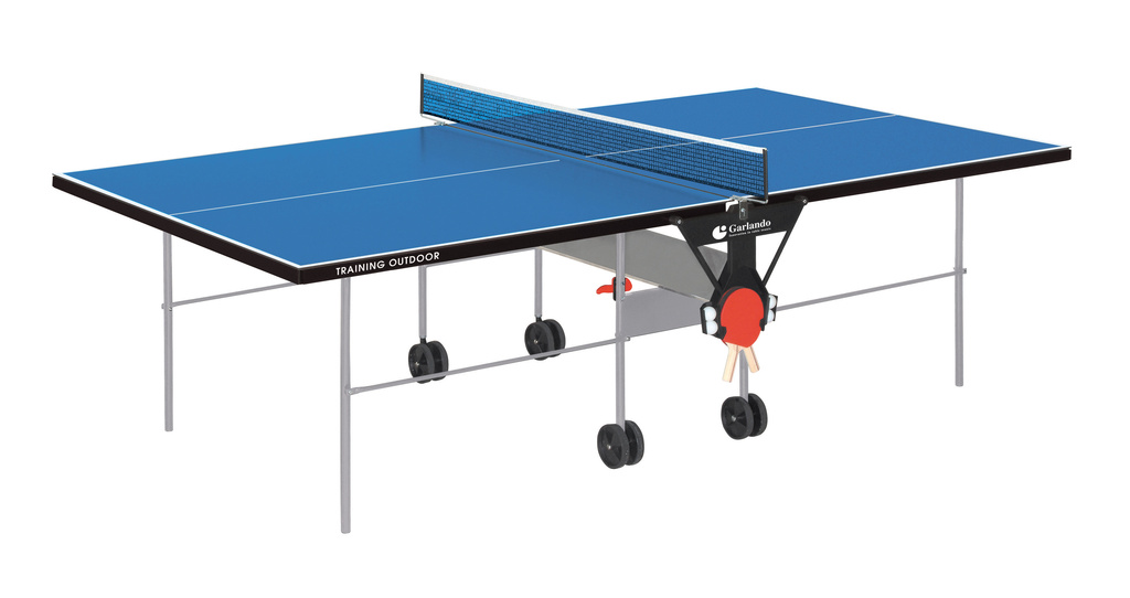 Stůl na stolní tenis Garlando TRAINING Outdoor, modrý, vnější použití, záruka 3 roky