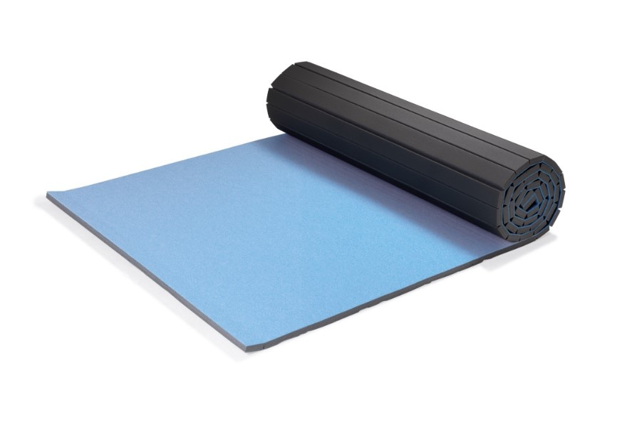 Gymnastický koberec Flexiroll - plocha 12x12 m, 40 mm - modrá