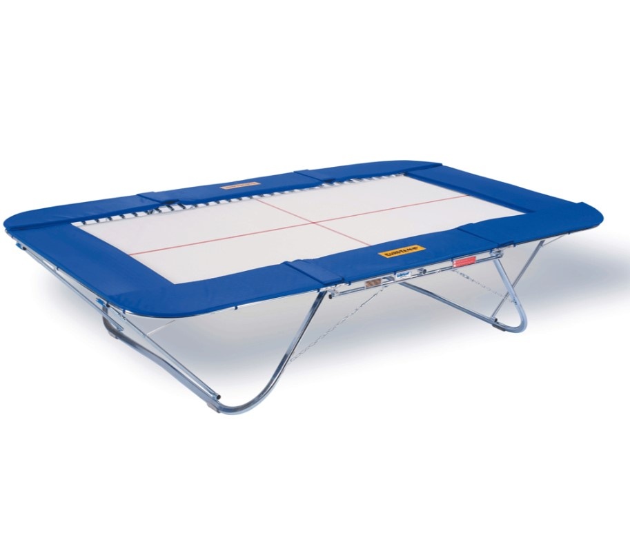 Tréningová trampolína Master - syntetický odrazový povrch vrátane zdvíhacieho vozíka na kolieskach "Safe &amp; Comfort"