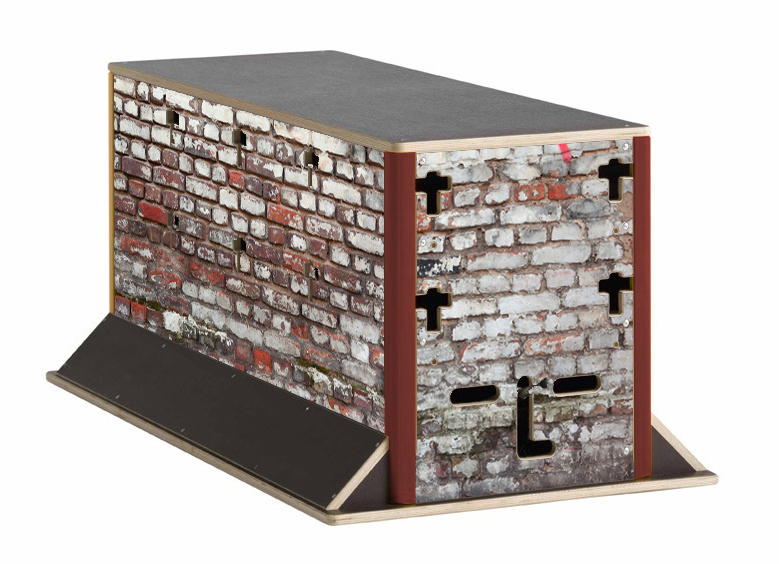 Parkour Cube wall small - rozmery 1,45x0,5x0,6m
