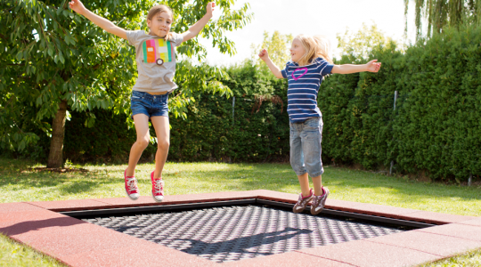 Trampolína EUROTRAMP Pozemná trampolína Wehrfritz FunXL Playground