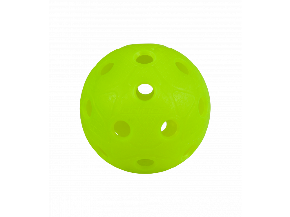 Florbalový míček - barva neonově žlutá