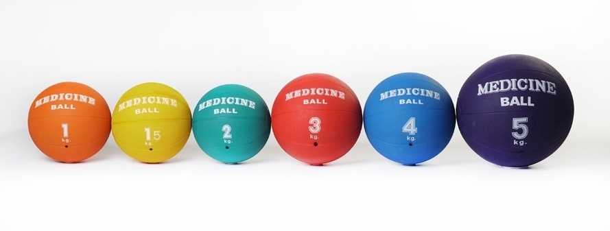 Stlačiteľná medicinbalová lopta - priemer 210 mm, hmotnosť 1 kg