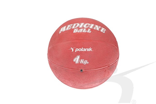 Medicínska lopta gumová - hmotnosť 4 kg PLG-4
