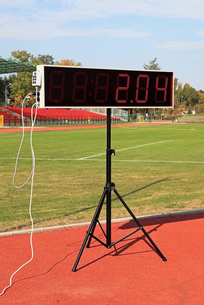 LED tabuľa "run time" so statívom a ovládacím panelom T6-RC-CH