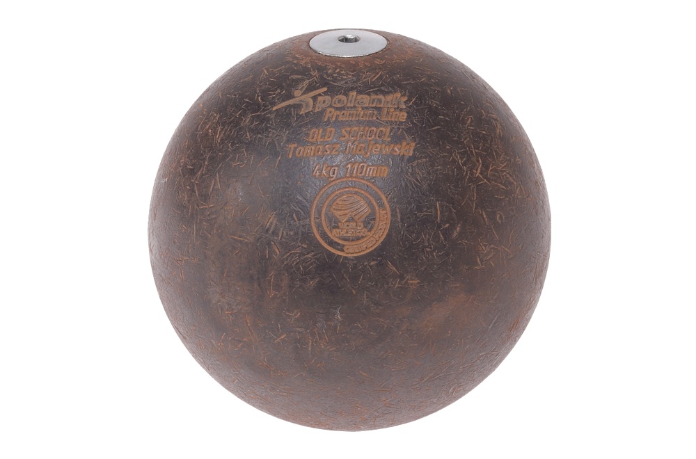 Súťažná oceľová guľa Premium Line od Tomasza Majewského - hmotnosť 4 kg, priemer 110 mm, certifikát WA I-18-0930