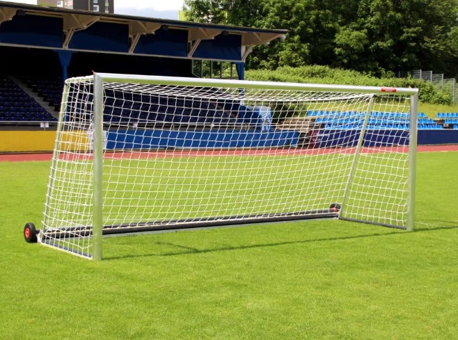 Sieť 2 x 2 m na futbalovú bránku 7,32 x 2,44 m, farba biela, 4 mm