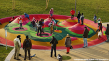 Trampolína EUROTRAMP Kids Tramp Playground Loop - průměr 143cm