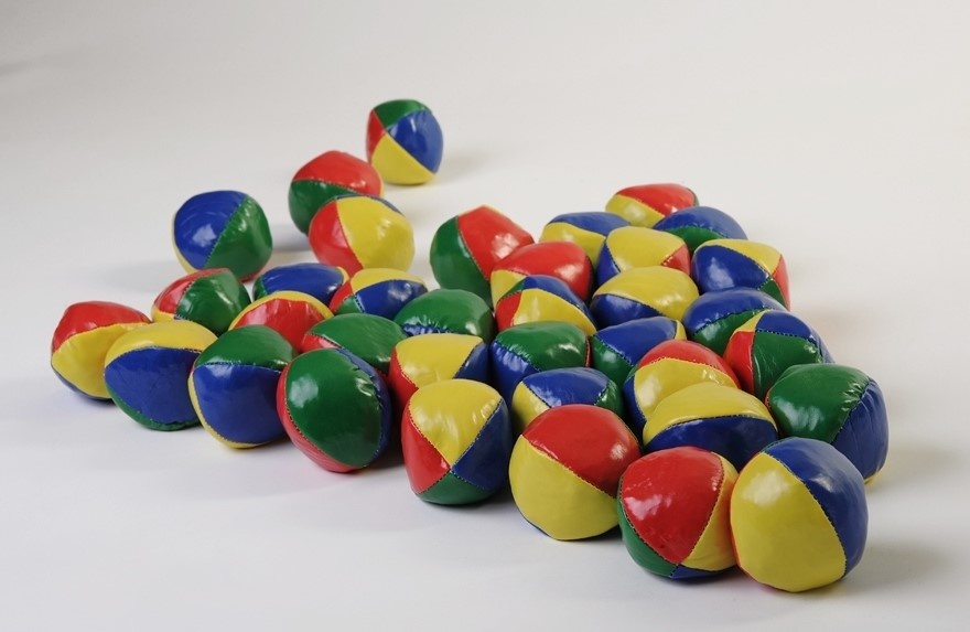 Žonglovacie loptičky - priemer 62 mm - 36 ks