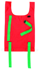 Rozlišovací vesty junior - barva červená/zelená